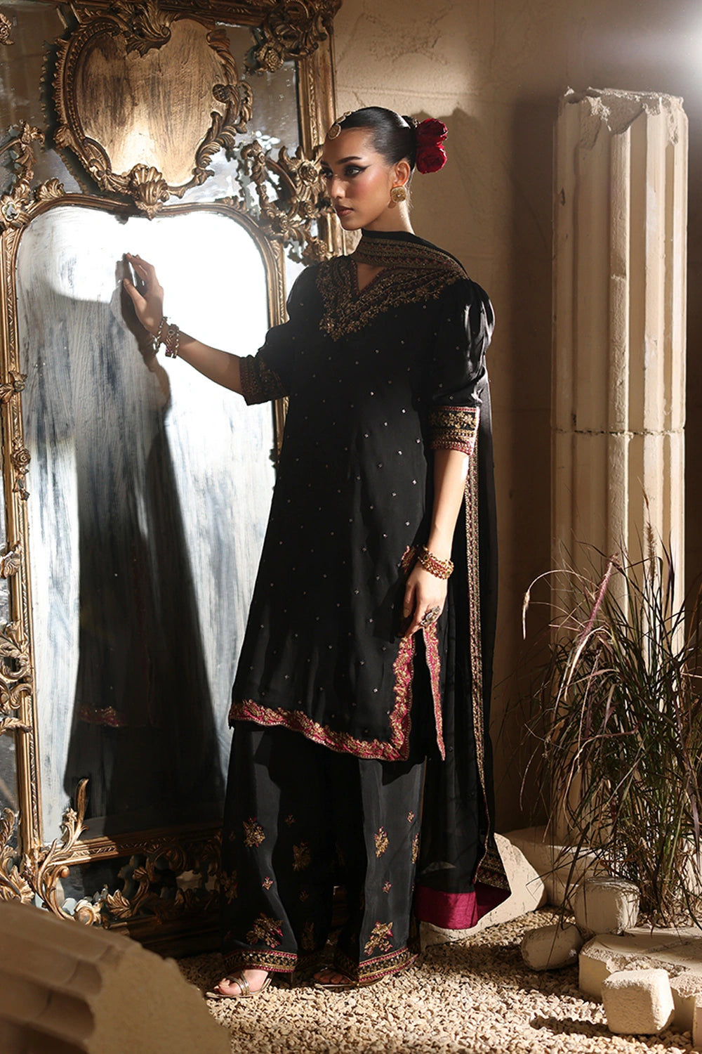 Luxe Embroidered Chiffon