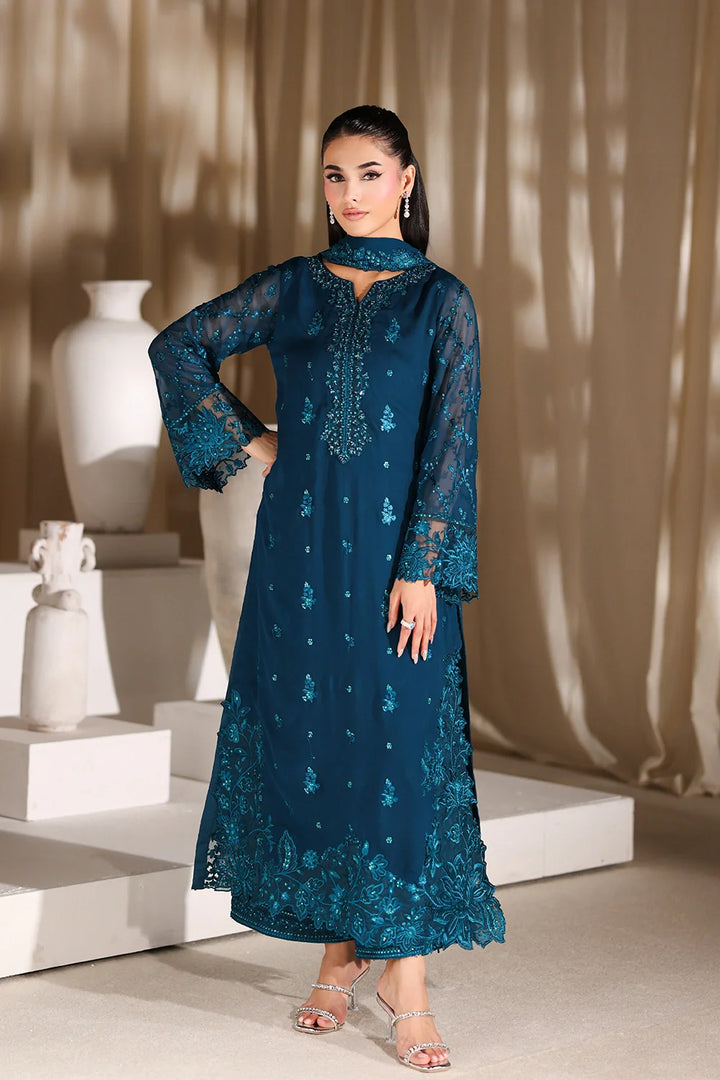 Luxe Embroidered  Lawn 3pcs