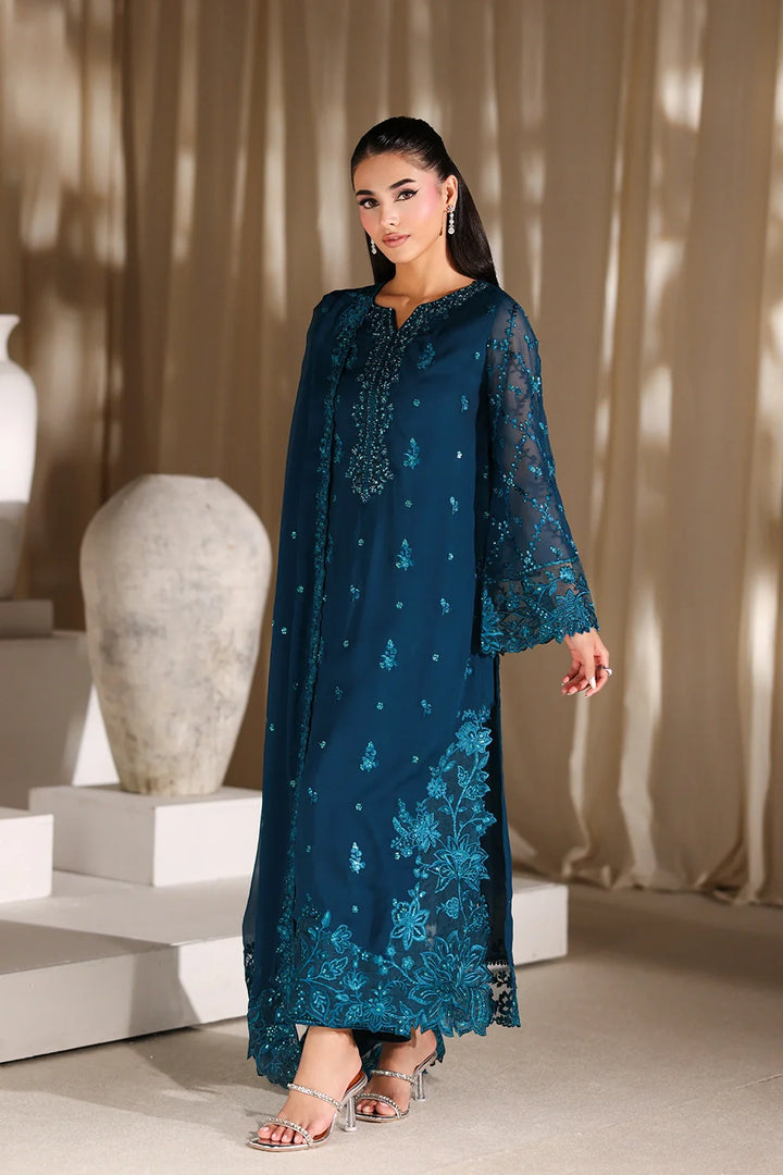 Luxe Embroidered  Lawn 3pcs