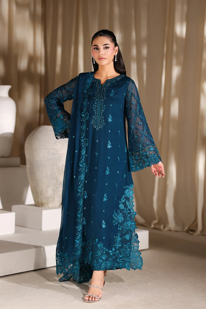 Luxe Embroidered  Lawn 3pcs