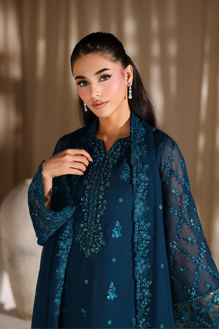 Luxe Embroidered  Lawn 3pcs