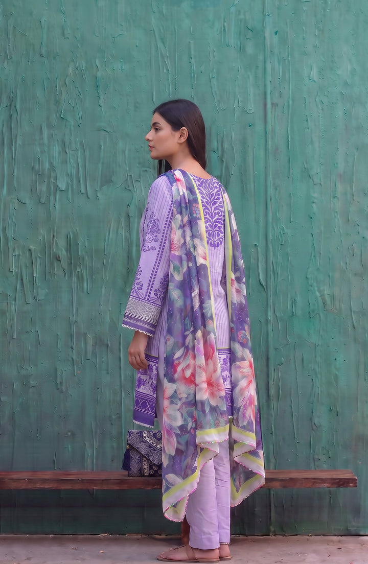 Mehar Embroidered Cotton Stitched 3 Piece Suit