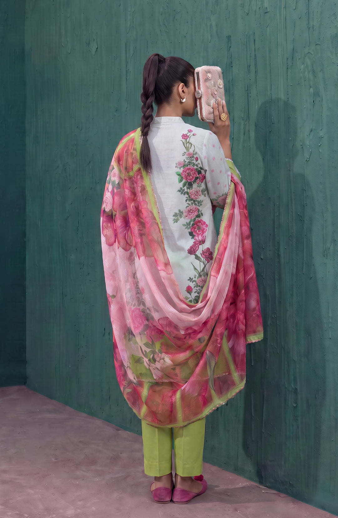 Mehar Embroidered Cotton Stitched 3 Piece Suit