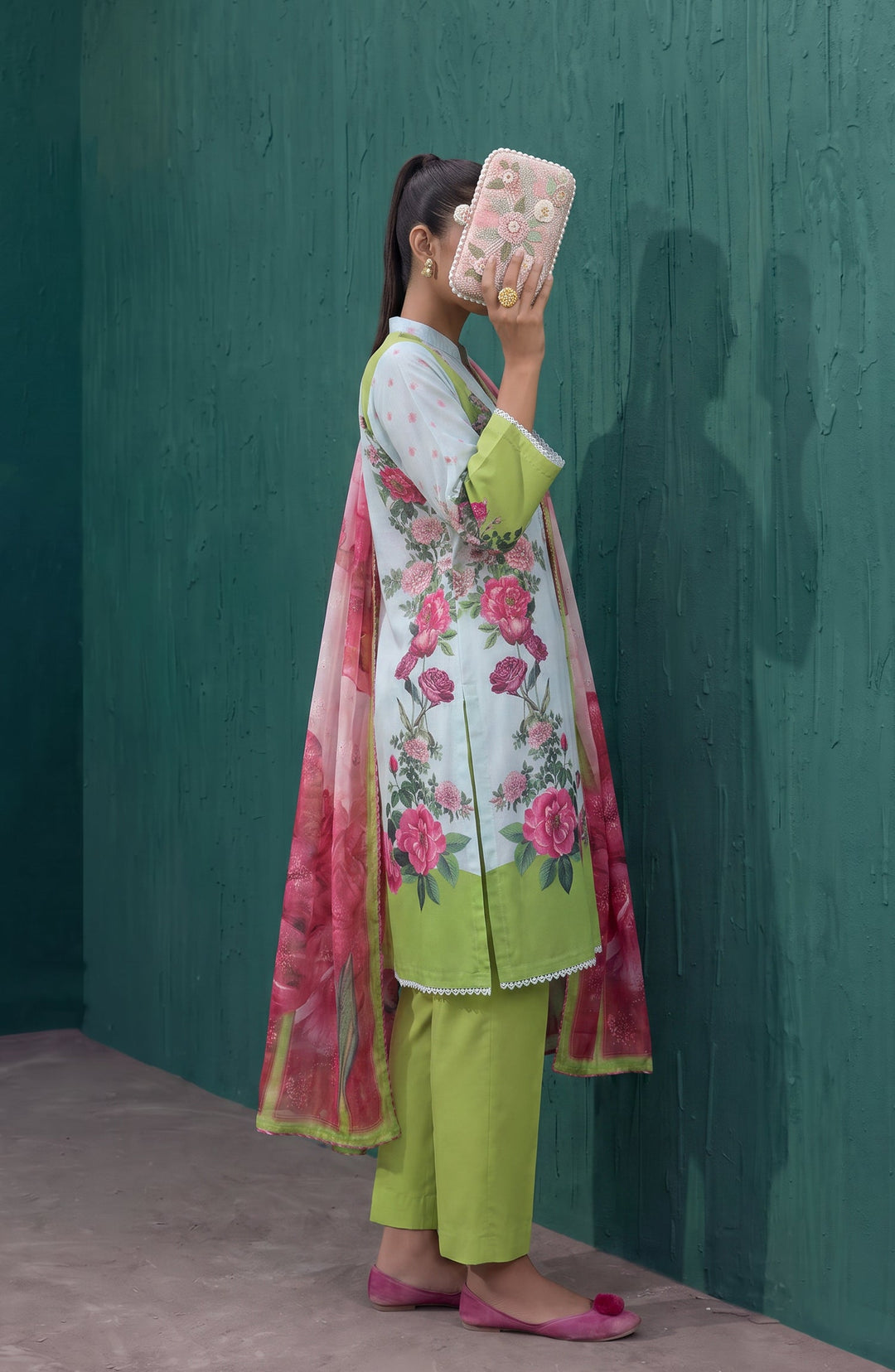 Mehar Embroidered Cotton Stitched 3 Piece Suit