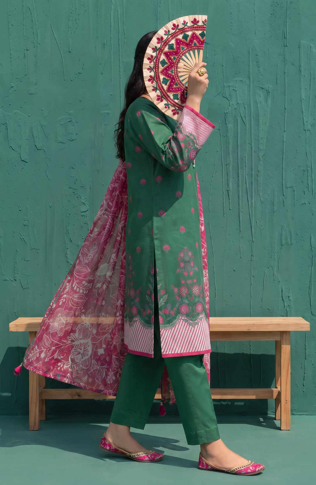 Mehar Embroidered Cotton Stitched 3 Piece Suit