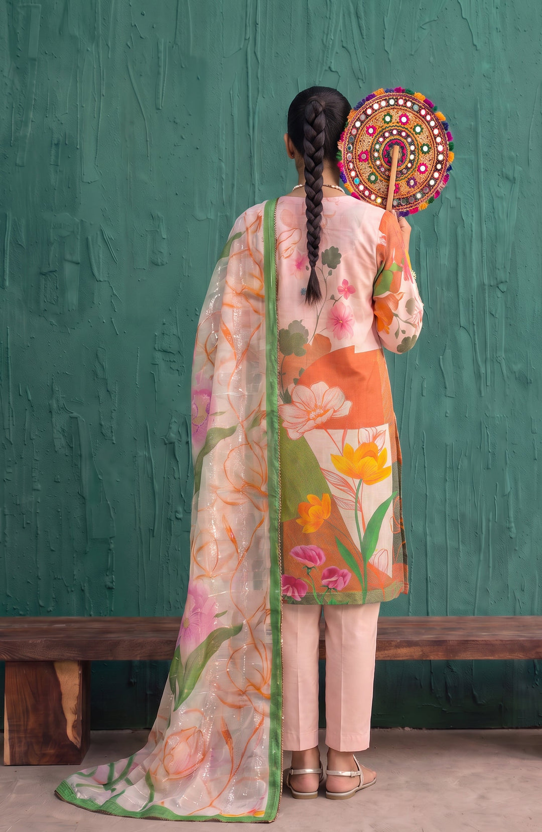 Mehar Embroidered Cotton Stitched 3 Piece Suit