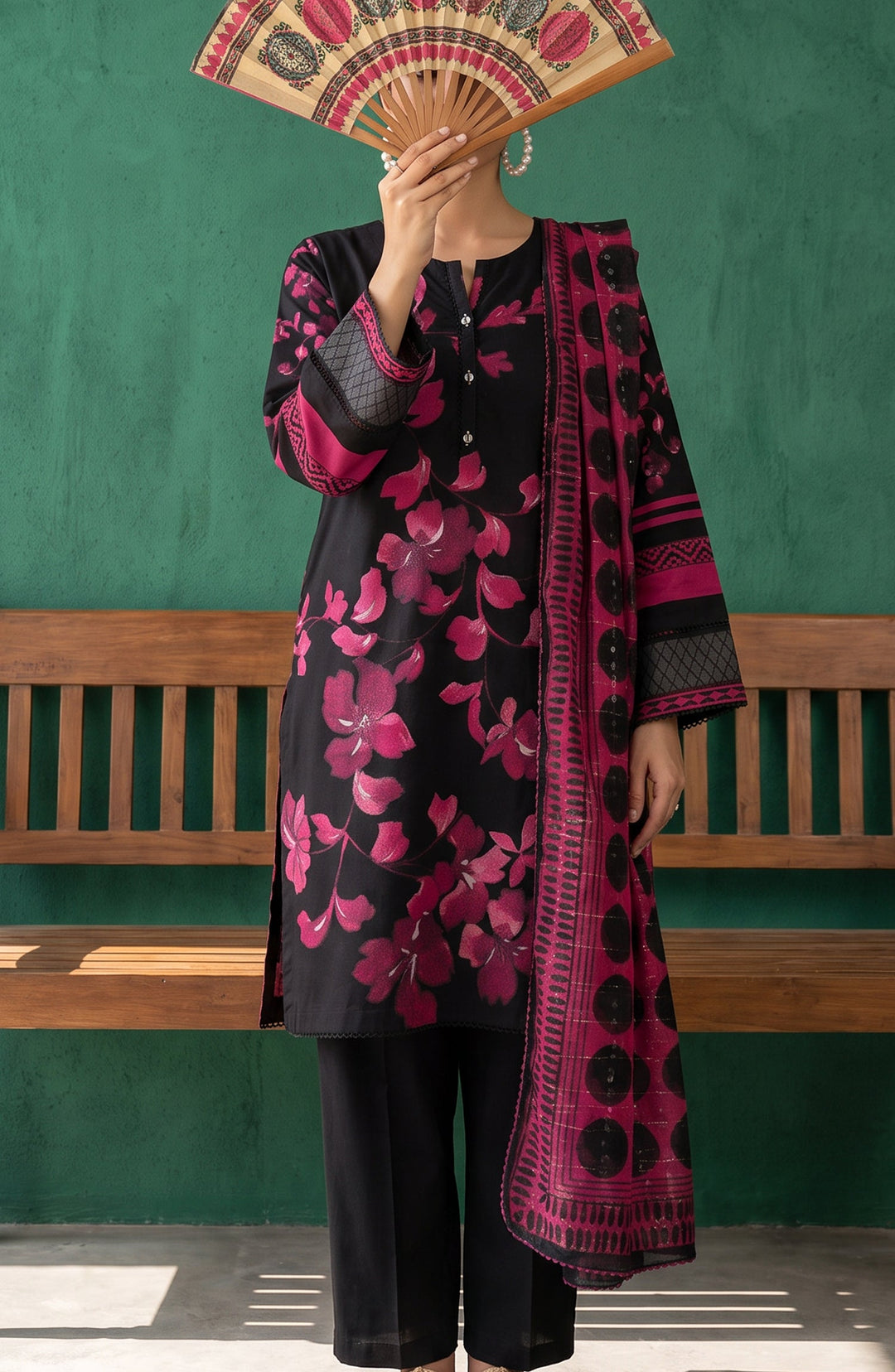 Mehar Embroidered Cotton Stitched 3 Piece Suit