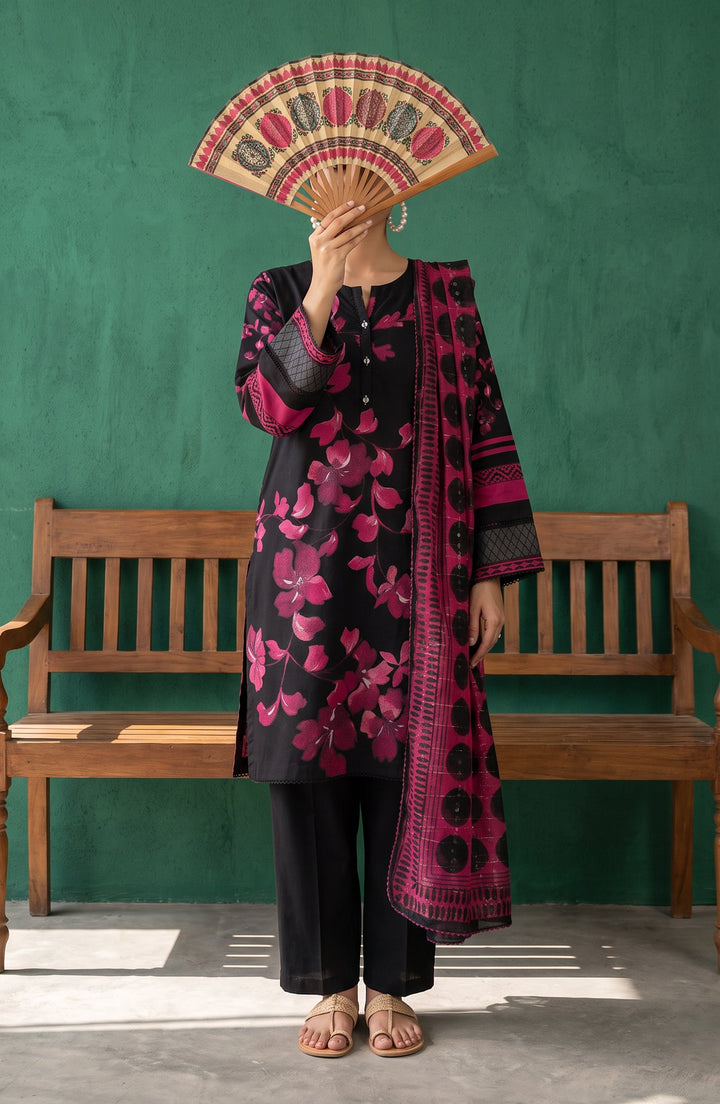 Mehar Embroidered Cotton Stitched 3 Piece Suit
