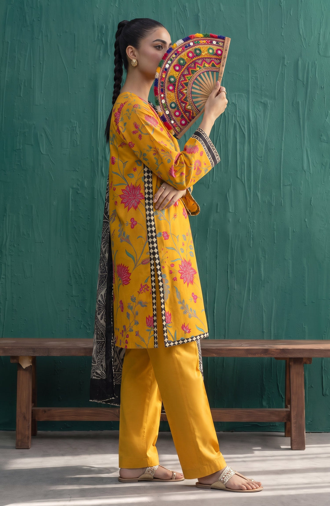 Mehar Embroidered Cotton Stitched 3 Piece Suit