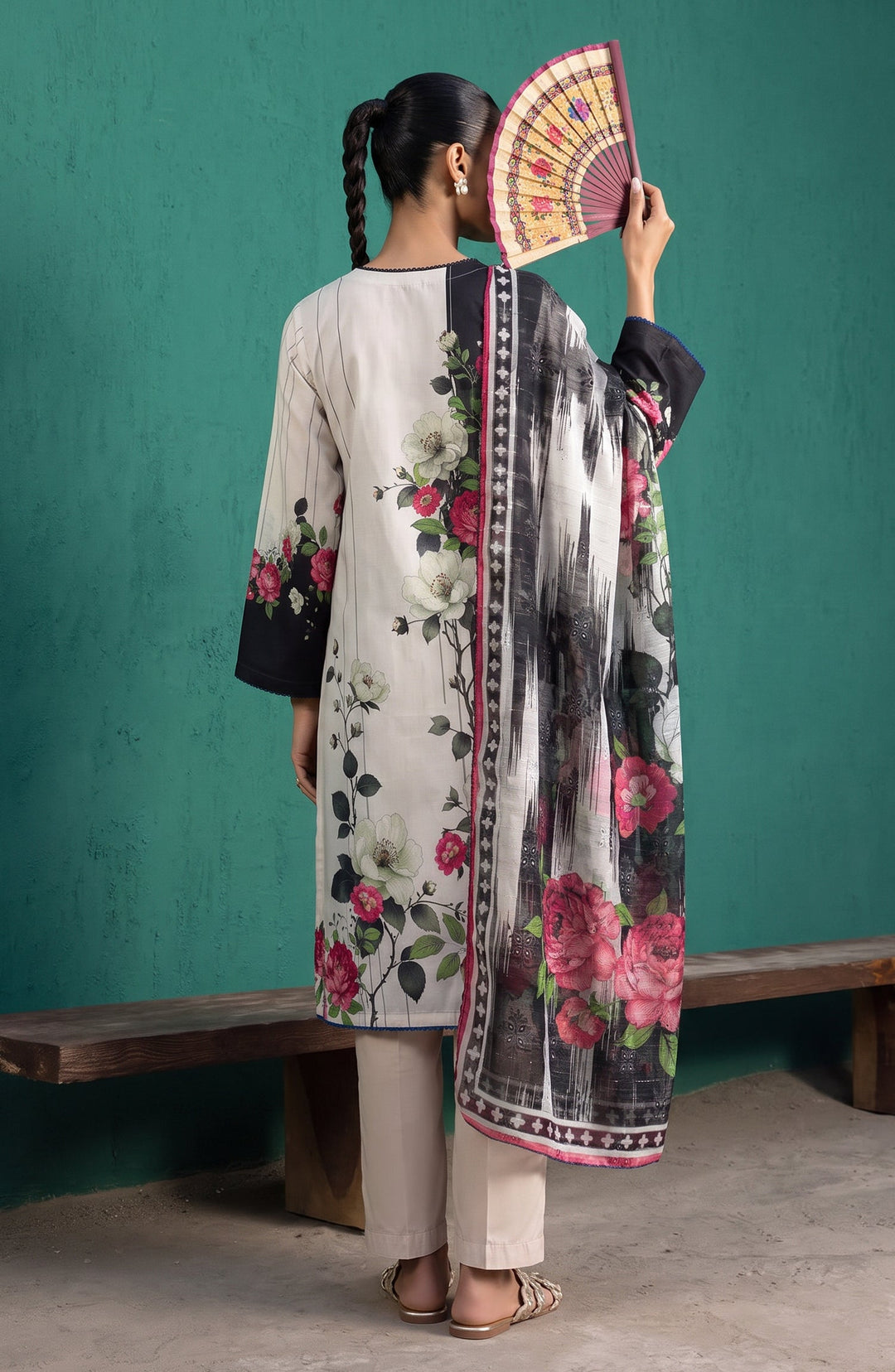 Mehar Embroidered Cotton Stitched 3 Piece Suit