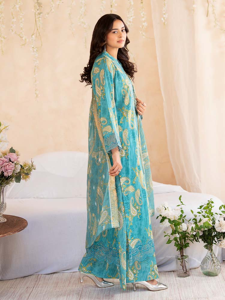 NOVA 3-Piece Unstitched Digital Printed Lawn Embroidered Suit