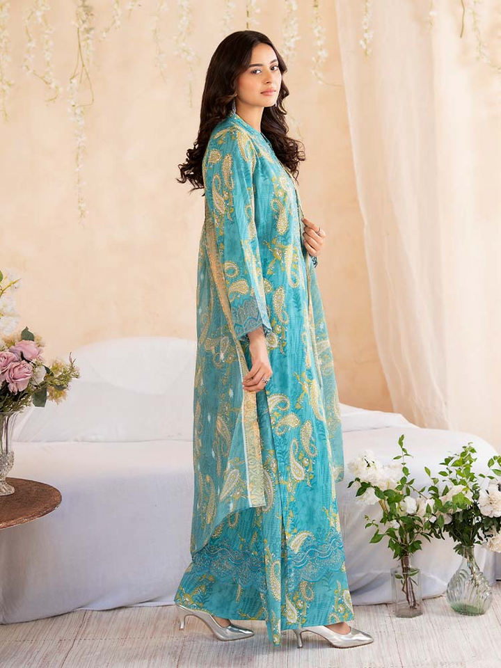 NOVA 3-Piece Unstitched Digital Printed Lawn Embroidered Suit