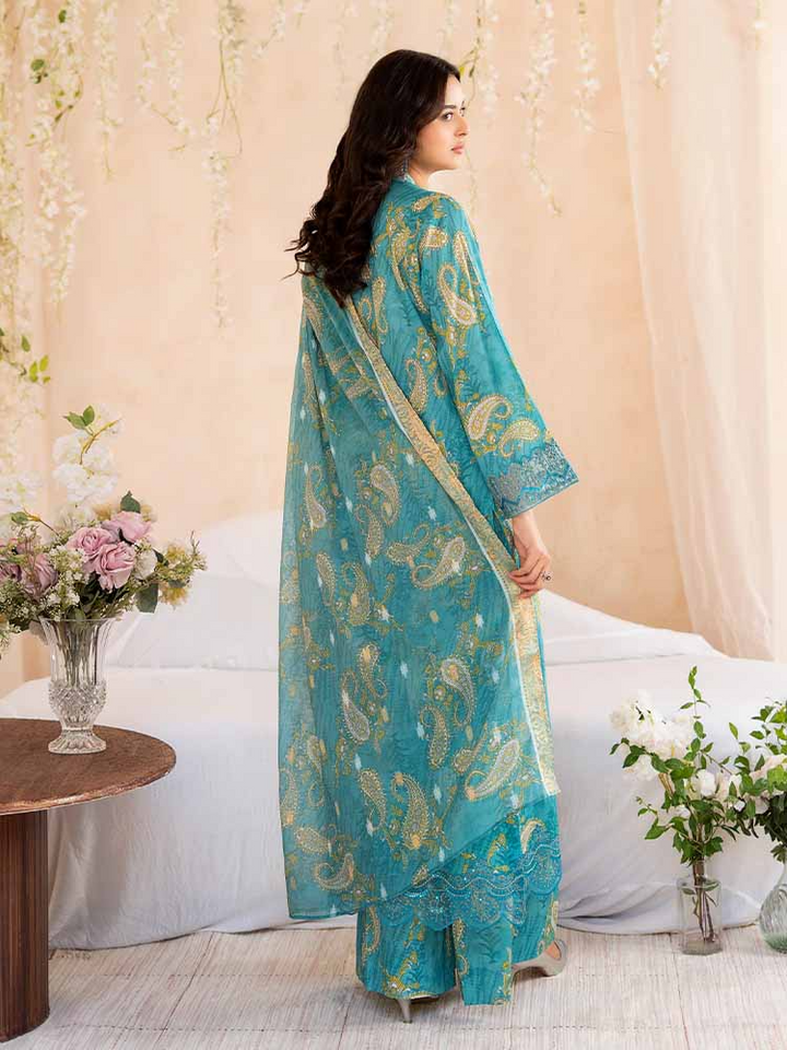 NOVA 3-Piece Unstitched Digital Printed Lawn Embroidered Suit