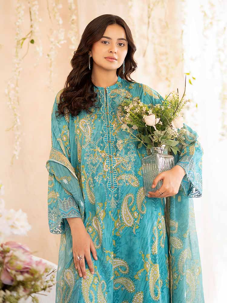 NOVA 3-Piece Unstitched Digital Printed Lawn Embroidered Suit