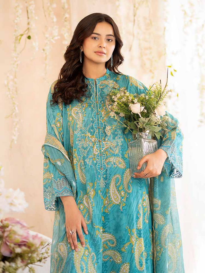 NOVA 3-Piece Unstitched Digital Printed Lawn Embroidered Suit
