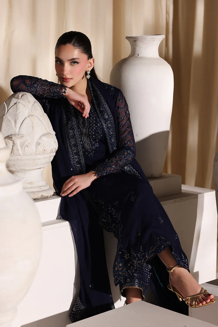 Luxe Embroidered  Lawn 3pcs