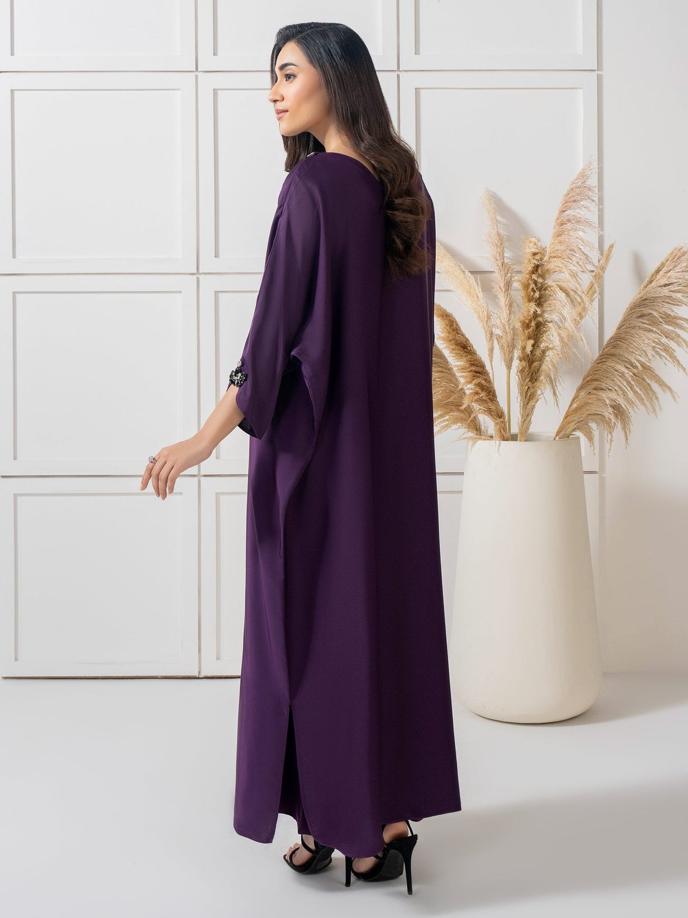 2 Piece Silk Suit-Embellished (Pret)