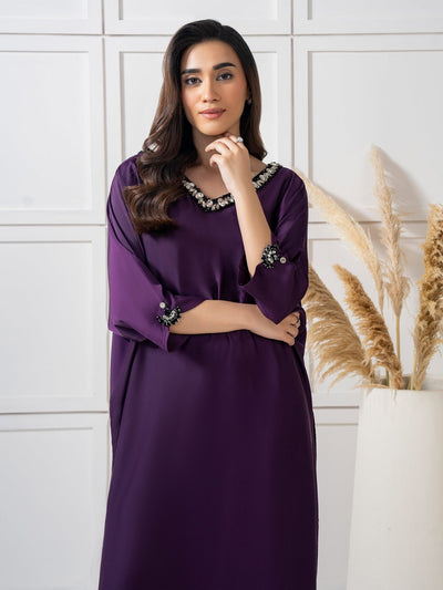 2 Piece Silk Suit-Embellished (Pret)