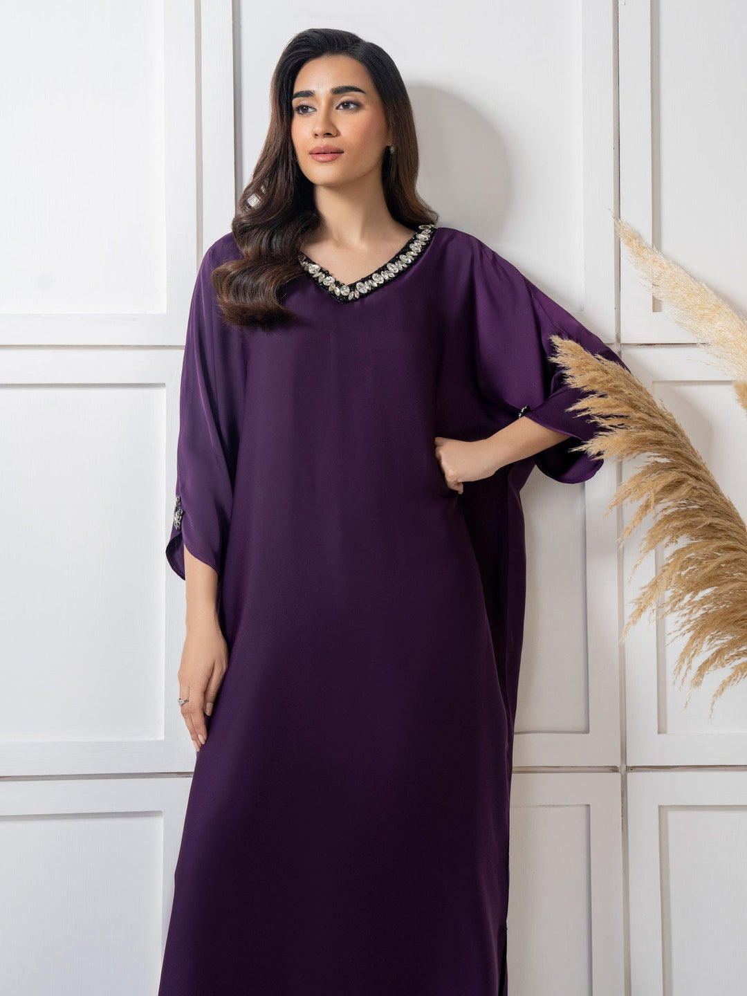 2 Piece Silk Suit-Embellished (Pret)