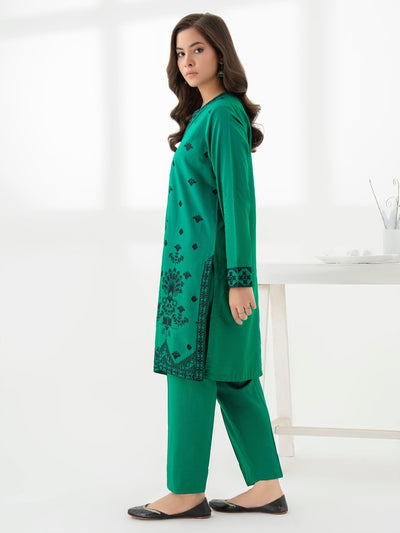 Limelight 2 Piece Satin Suit-Embroidered (Pret) P9892ST