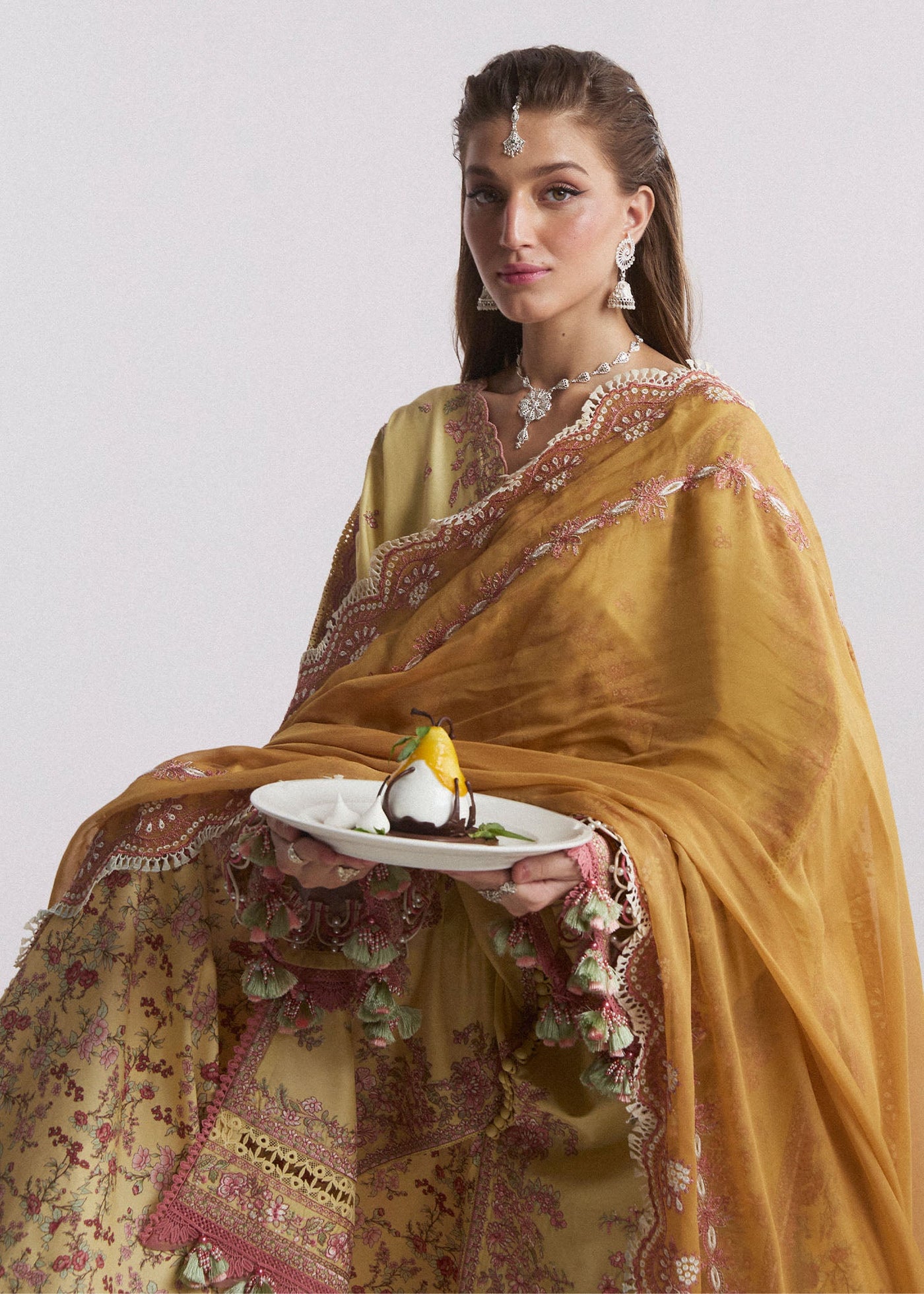 HUSSAIN REHAR LUXURY LAWN-Limone