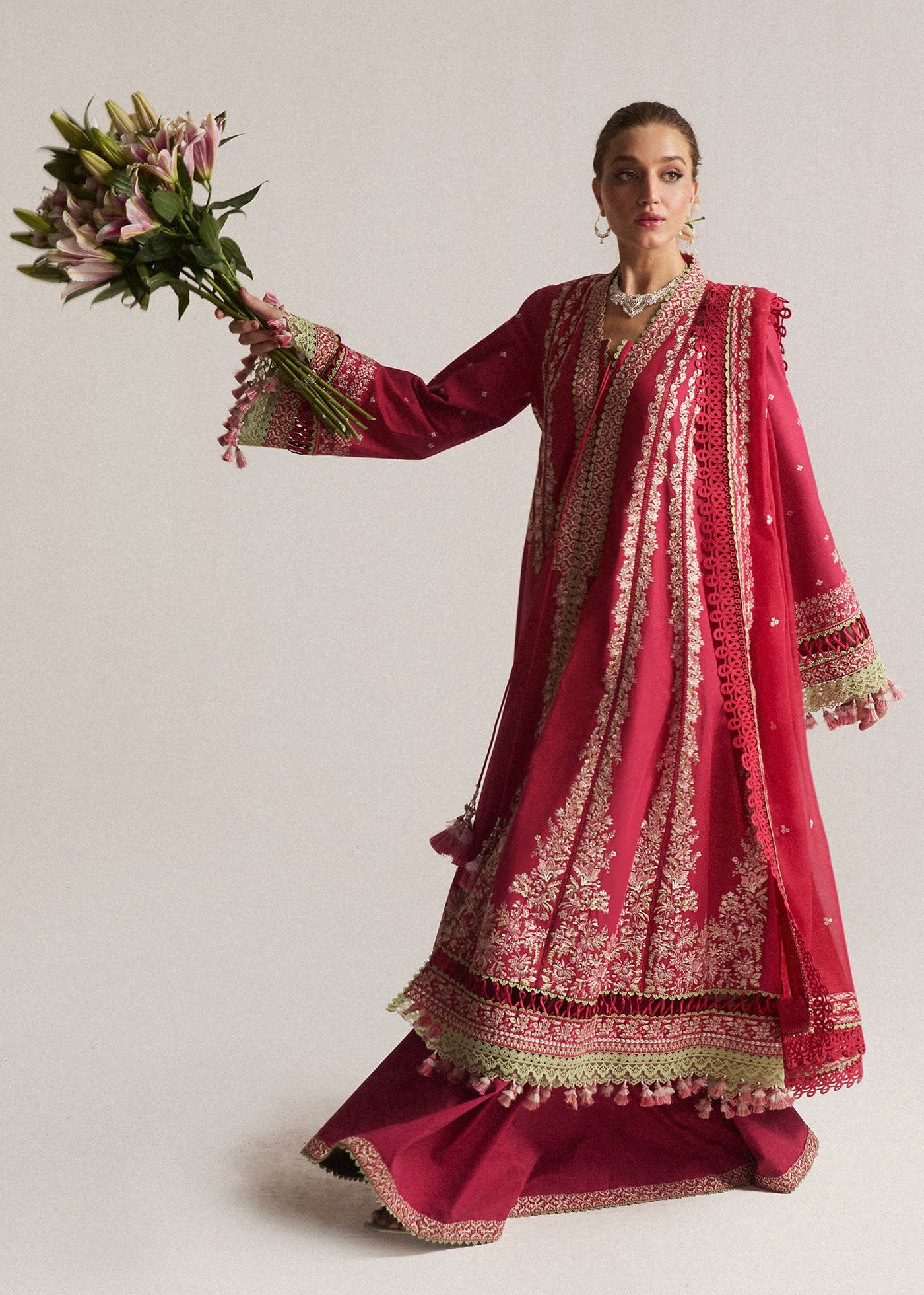 HUSSAIN REHAR LUXURY LAWN-Coralé