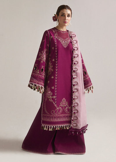 HUSSAIN REHAR LUXURY LAWN-Sangria