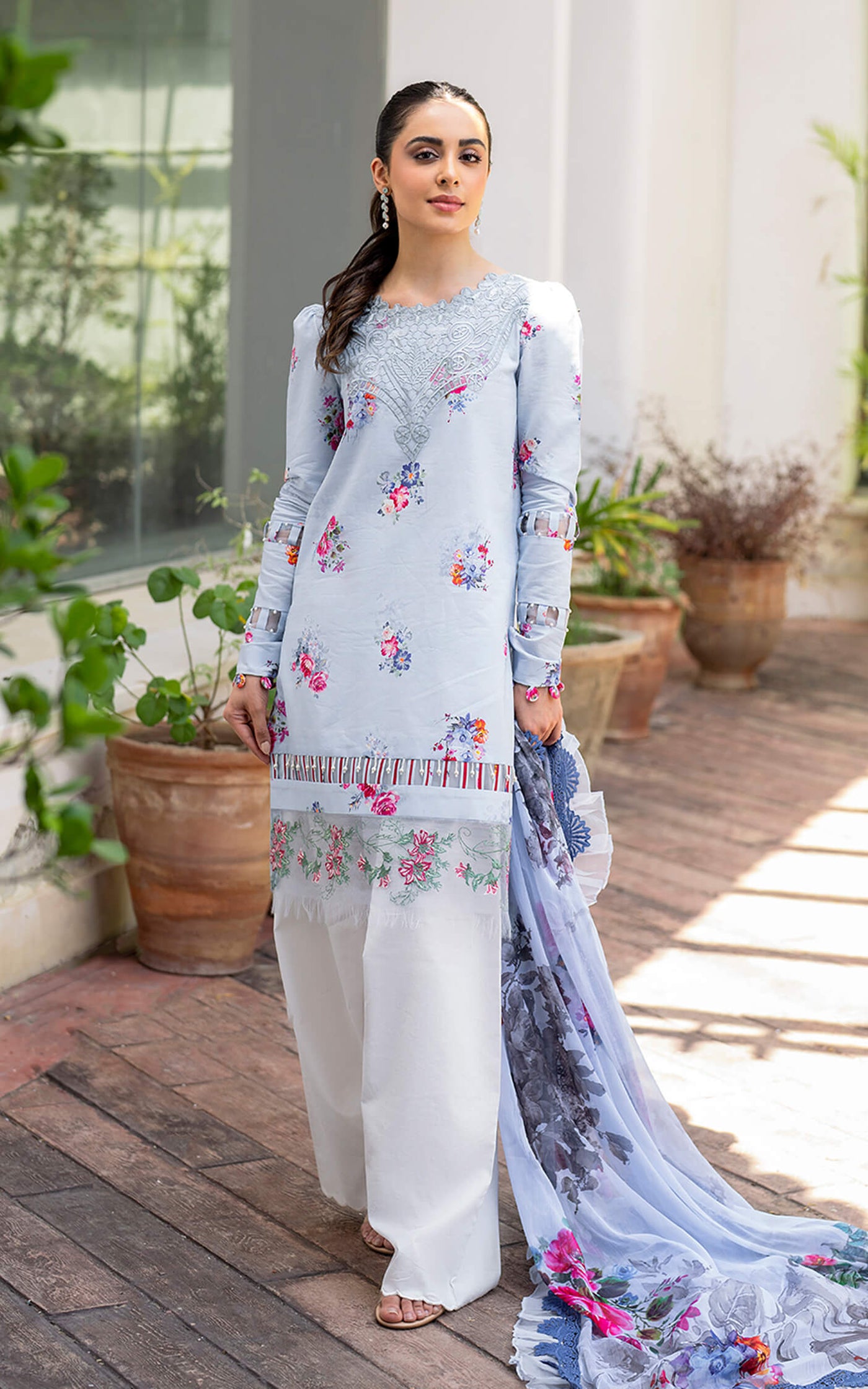 Pankh MK-03 | Unstitched Lawn