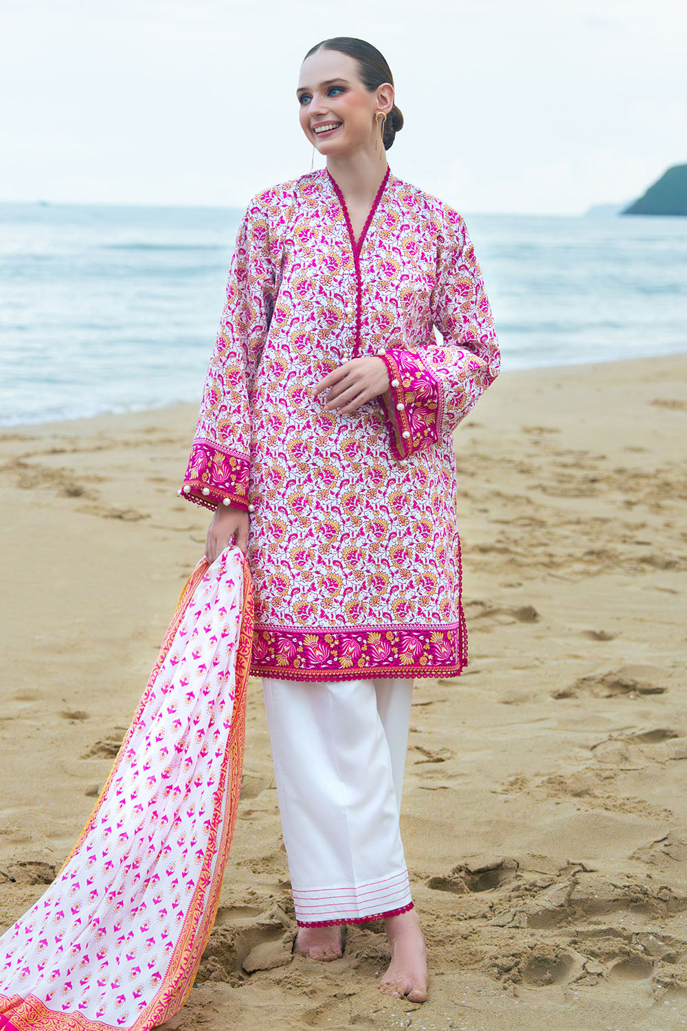 3 Piece Printed Bloom Summer Lawn Collections