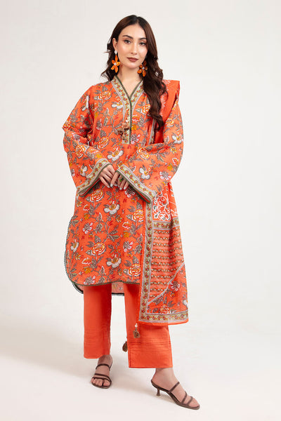 3 Piece Printed Bloom Summer Lawn Collections