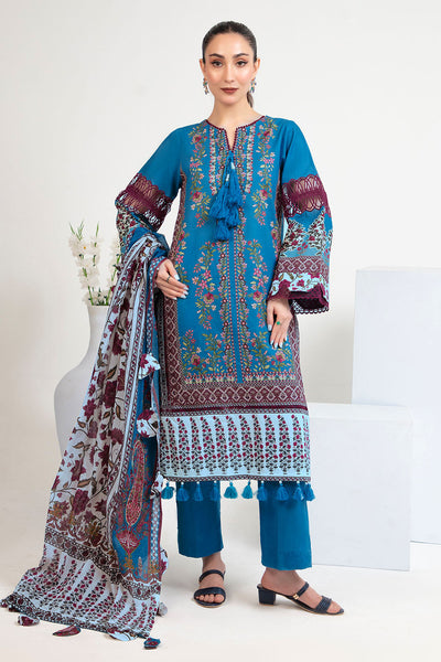 3 Piece Printed Bloom Summer Lawn Collections