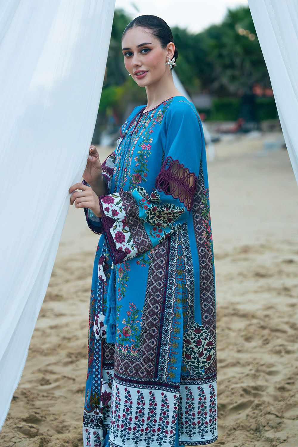 3 Piece Printed Bloom Summer Lawn Collections