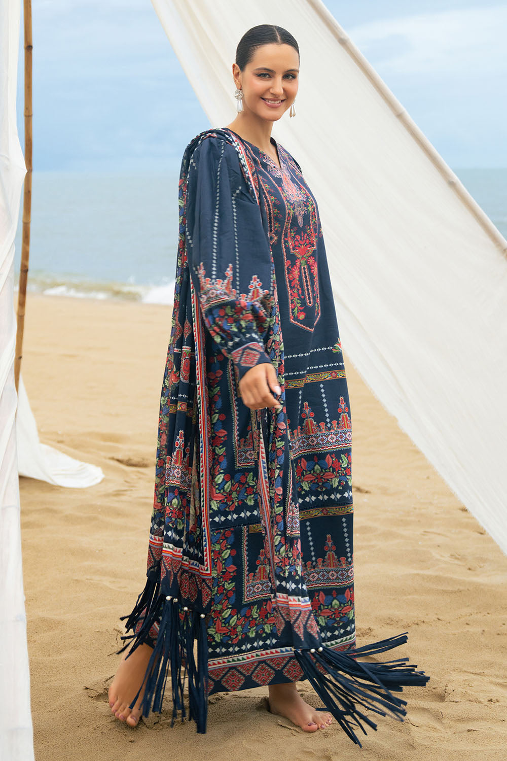 3 Piece Printed Bloom Summer Lawn Collections