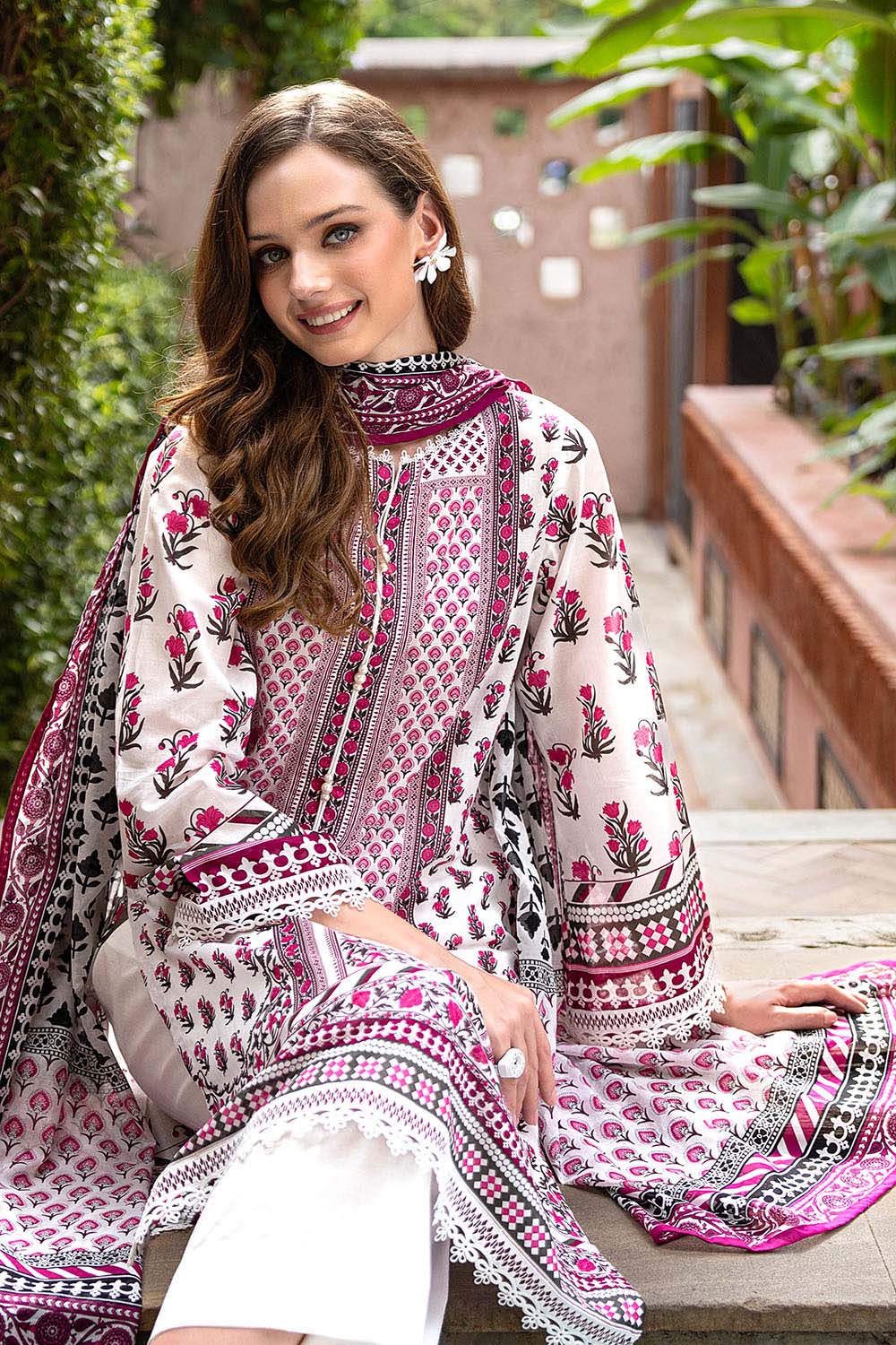 3 Piece Printed Bloom Summer Lawn Collections