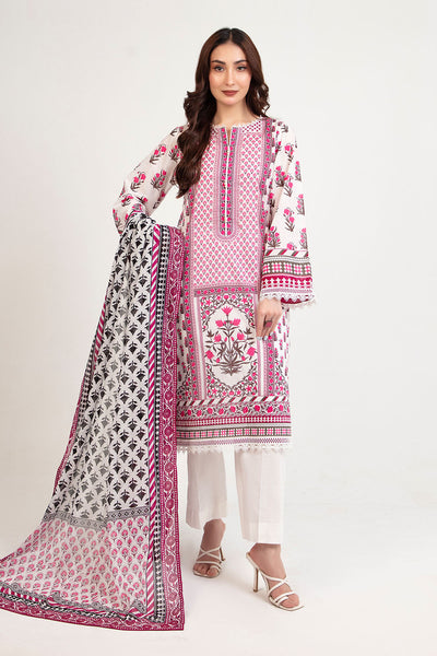 3 Piece Printed Bloom Summer Lawn Collections