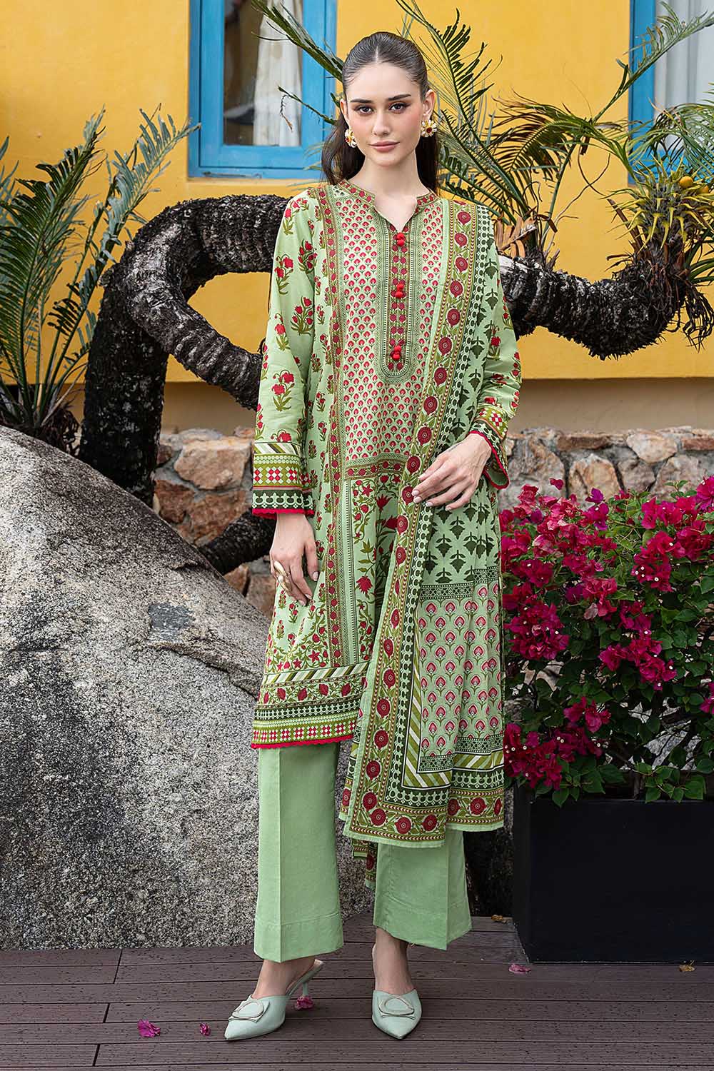 3 Piece Printed Bloom Summer Lawn Collections