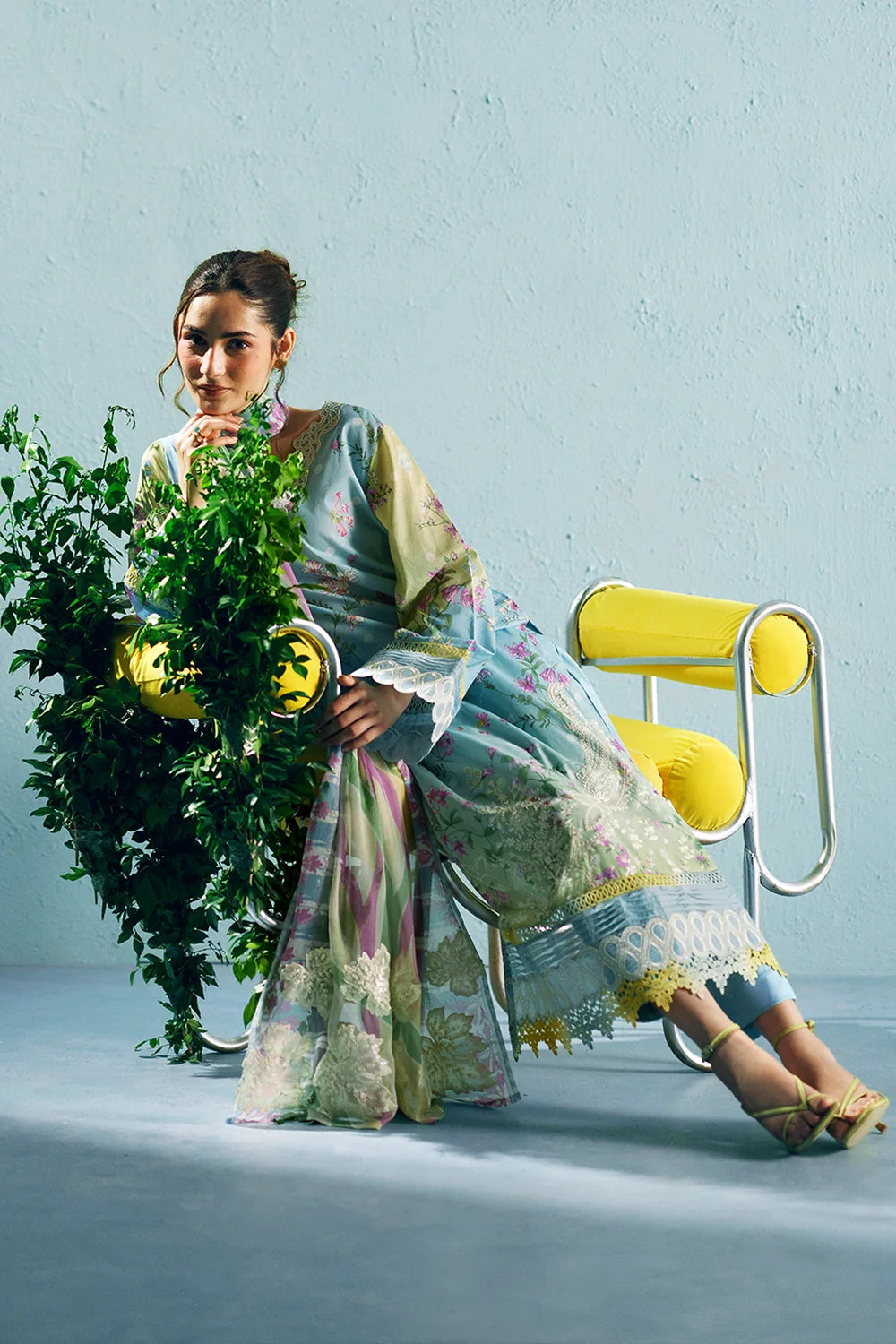 Embroidered and printed lawn Stitched 3pc