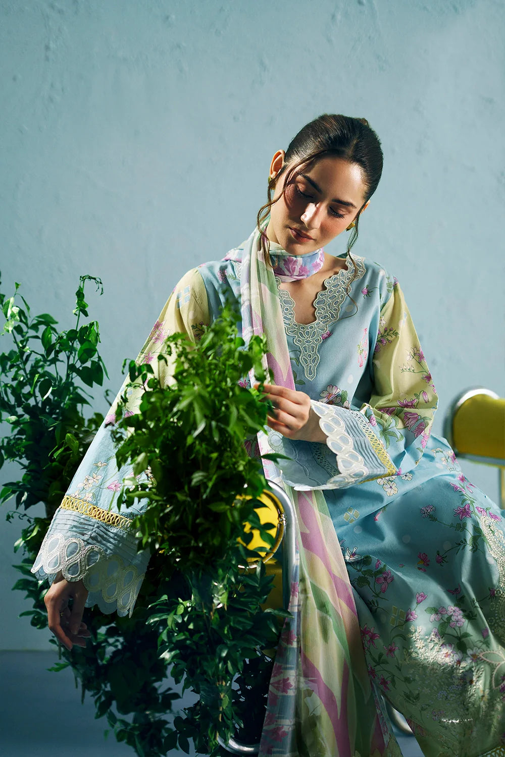 Embroidered and printed lawn Stitched 3pc