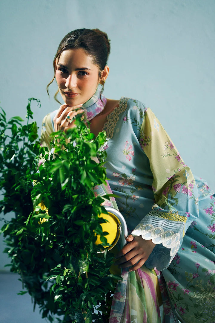 Embroidered and printed lawn Stitched 3pc