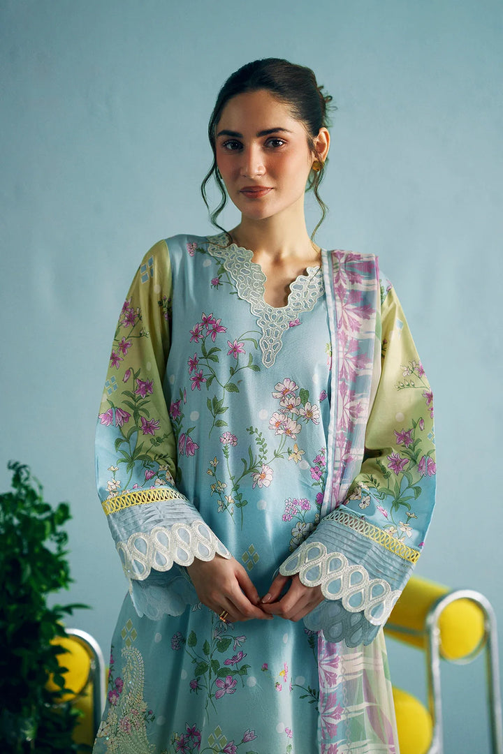 Embroidered and printed lawn Stitched 3pc