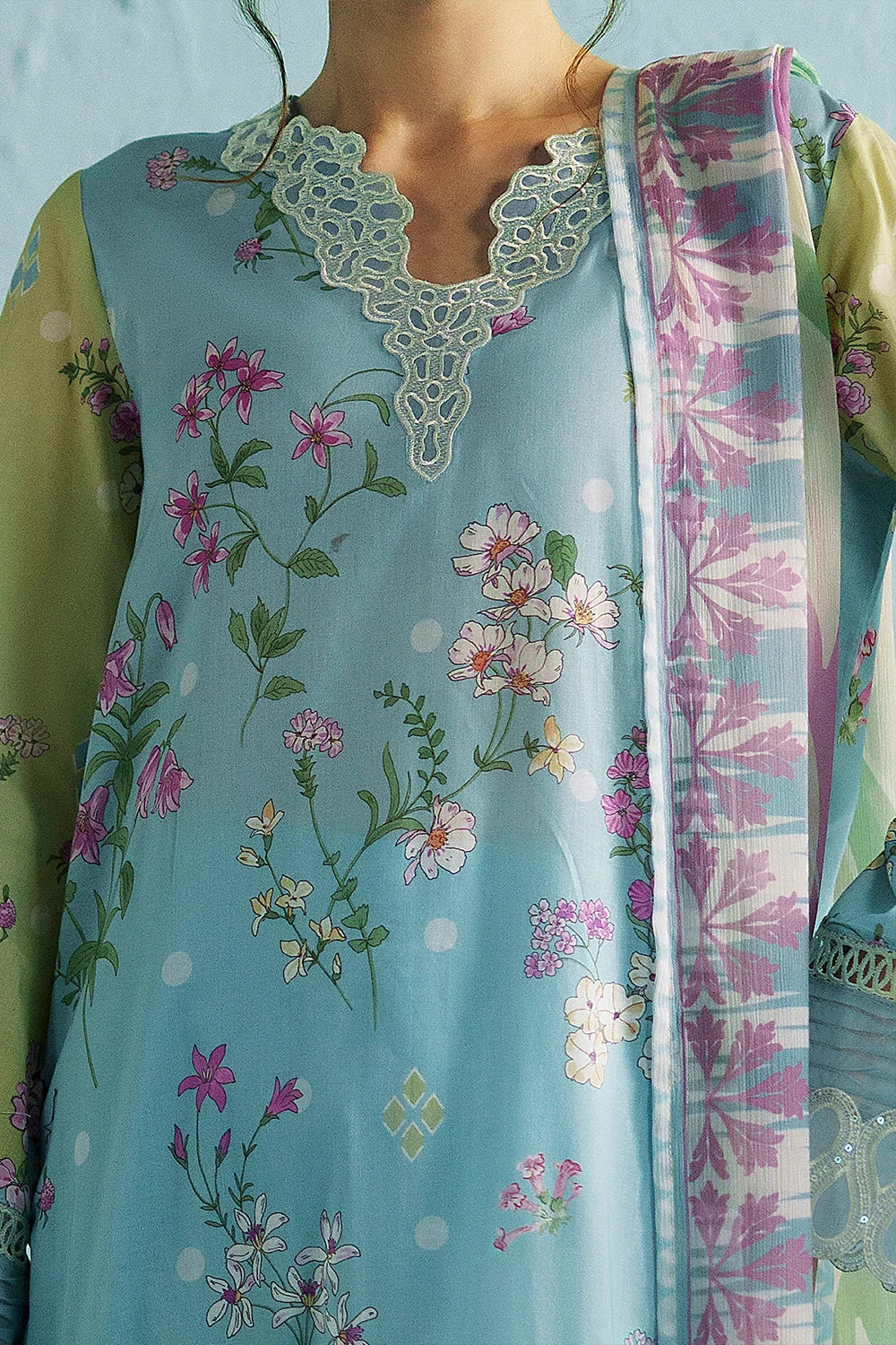 Embroidered and printed lawn Stitched 3pc