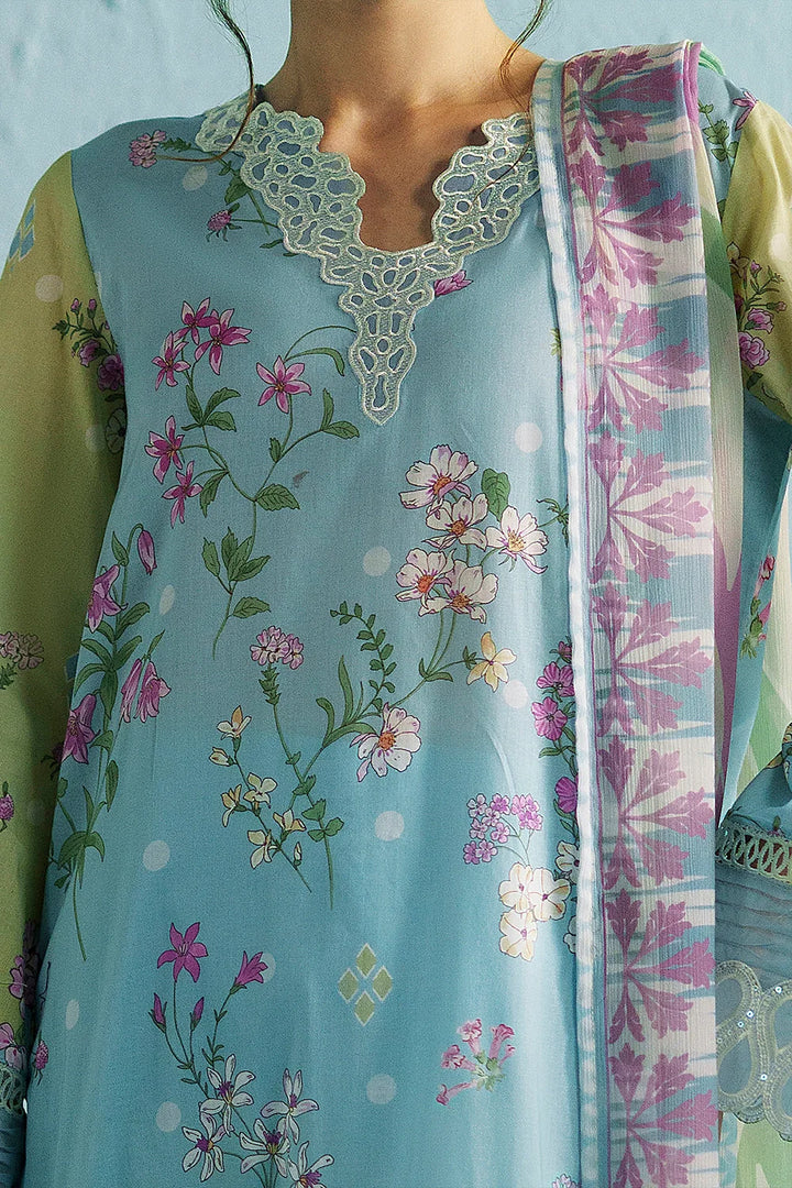Embroidered and printed lawn Stitched 3pc