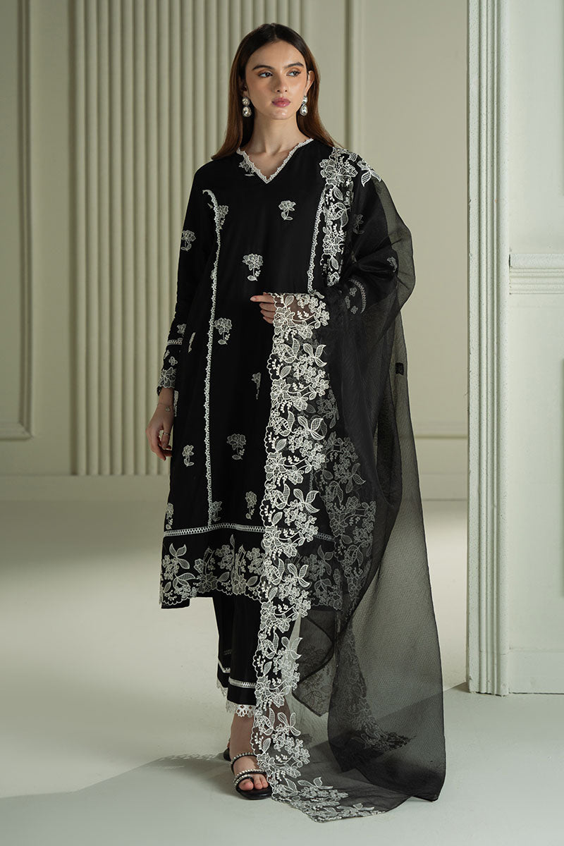 3PC EMBROIDERED LAWN SUIT