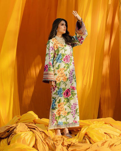 2 PIECE-EMBROIDERED LAWN SUIT