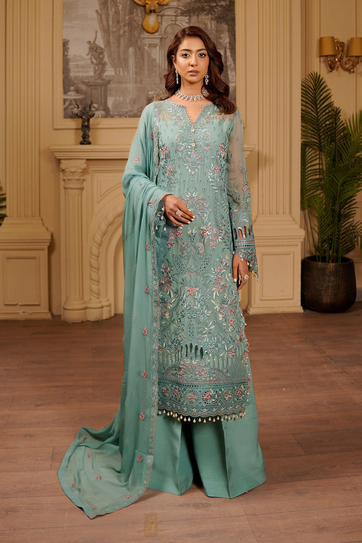 aarzu Unstitched Luxury Chiffon 3 Piece
