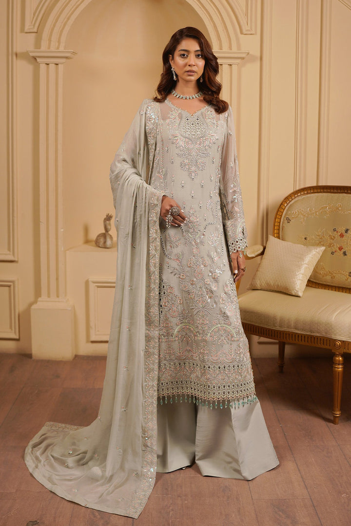 aarzu Unstitched Luxury Chiffon 3 Piece