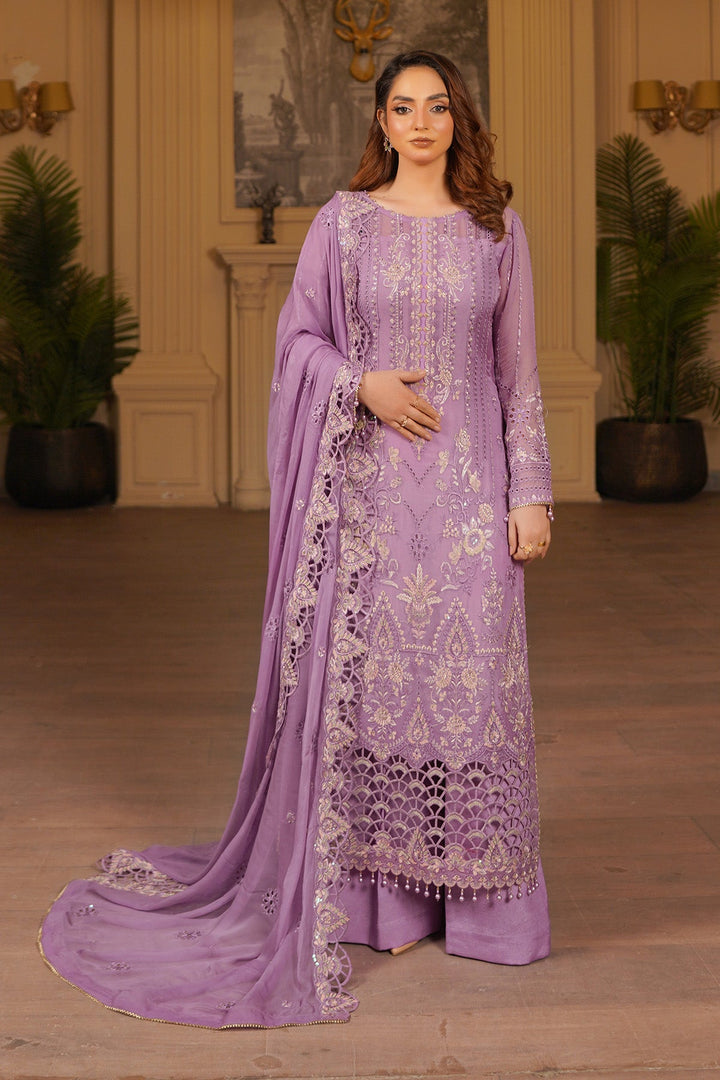 aarzu Unstitched Luxury Chiffon 3 Piece