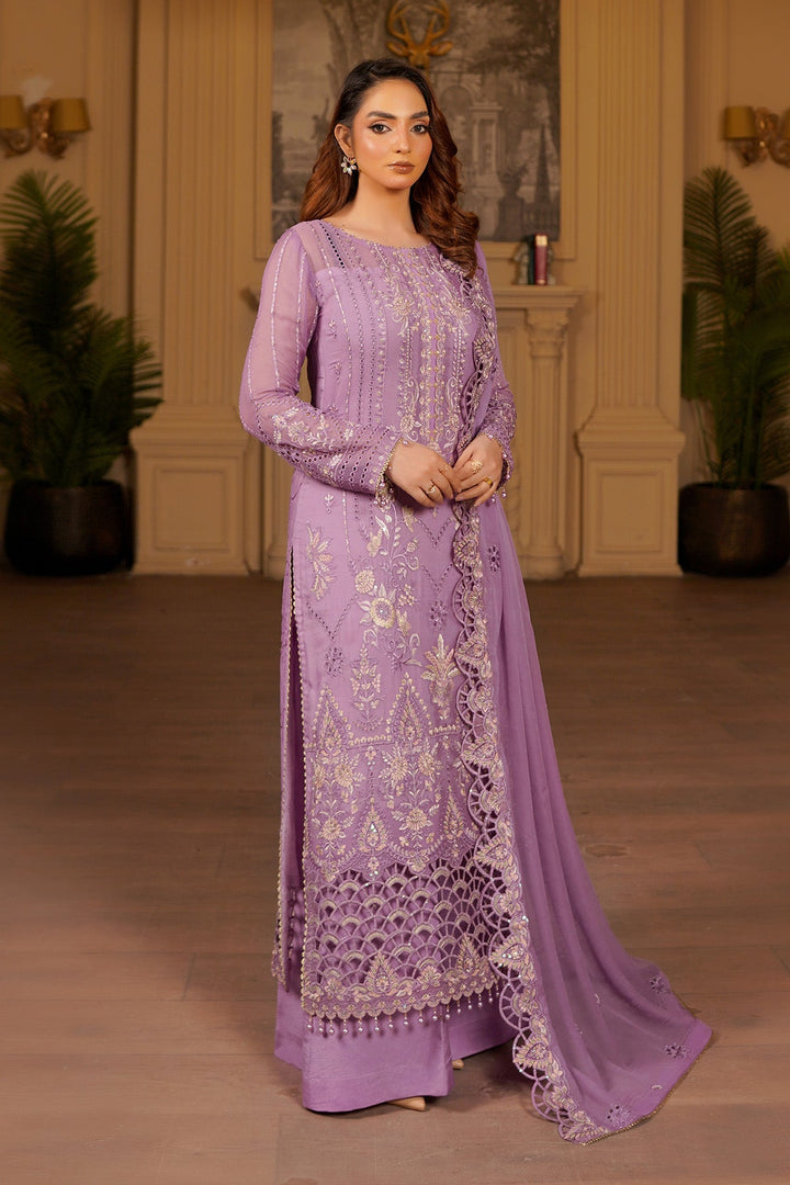 aarzu Unstitched Luxury Chiffon 3 Piece