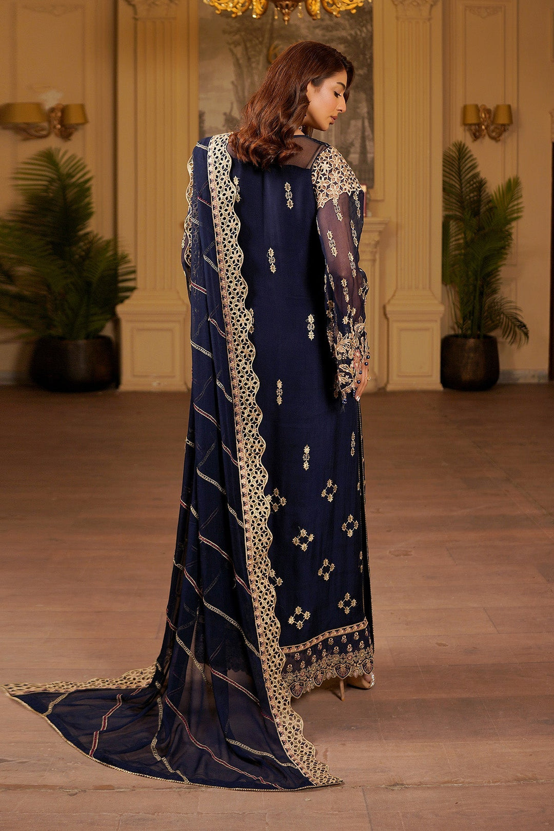 aarzu Unstitched Luxury Chiffon 3 Piece