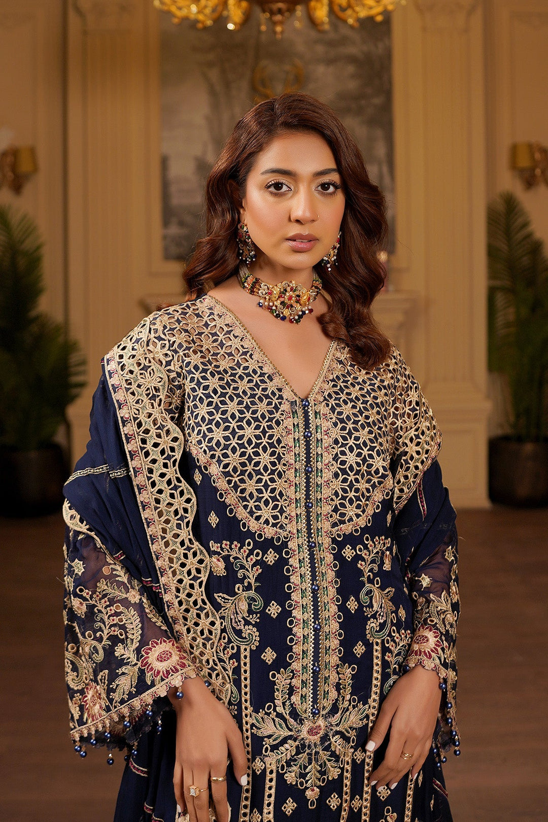 aarzu Unstitched Luxury Chiffon 3 Piece